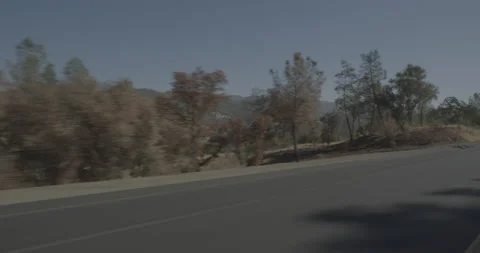 Front left driving plate - Highway 120 at Mile 22, Chinese Camp Stock Footage 295047778