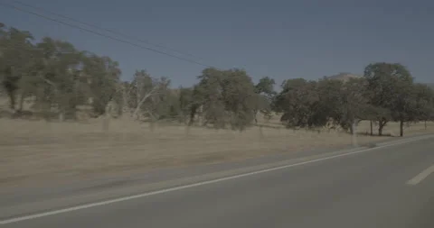 Front left driving plate - Highway 180 at Mile 90, Yokuta Valley Stock Footage 295206591