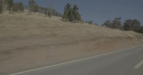 Front left driving plate - Highway 180 at Mile 94, Dunlap Video stock 295207501