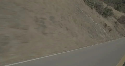 Front left driving plate - Highway 180 at Mile 100, Dunlap Stock Footage 295209577