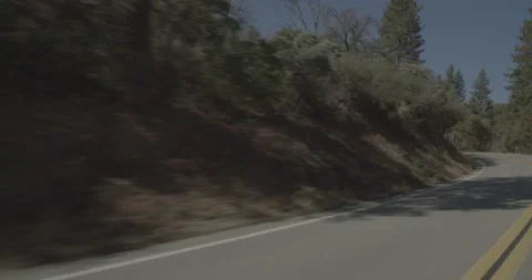 Front left driving plate - Highway 180 at Mile 104, Dunlap Stock Footage 295211430