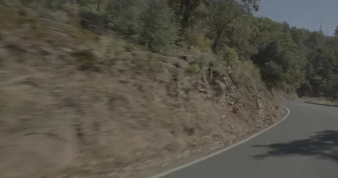 Front left driving plate - Highway 245 at Mile 5, Cedarbrook Stock Footage 295215636