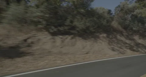 Front left driving plate - Highway 245 at Mile 16, Pinehurst Stock Footage 295222359