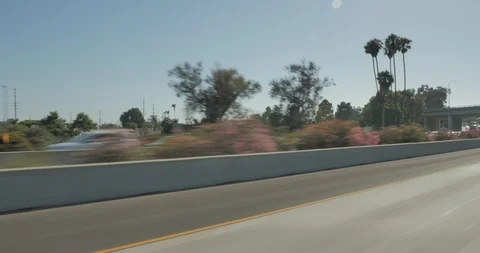 Front left driving plate - Hwy 101 at Perkin Ave, Ventura Stock Footage 101772382