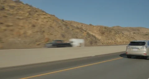 Front left driving plate - Hwy 101 at Camarillo Springs Rd, Thousand Oaks Stock Footage 101911716