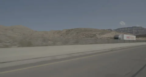Front left driving plate - I-15 at Mile 18 Beaver Dam Stock Footage 288342359