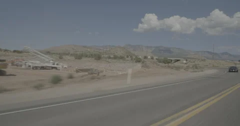 Front left driving plate - I-15 at Highway 17 Toquerville Vídeo Stock 288395854