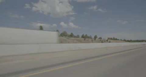 Front left driving plate - I-15 at Mile 36 Black Ridge Stock Footage 288404001