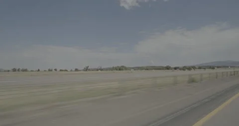 Front left driving plate - I-15 at Mile 53 Cedar City Stock Footage 288419608