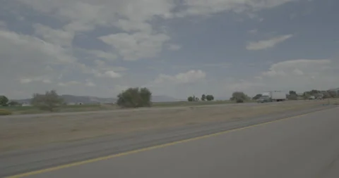 Front left driving plate - I-15 at Mile 75 Parowan Stock Footage 288439321