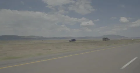 Front left driving plate - I-15 at Mile 82 Parowan Stock Footage 288450981