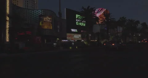 Front left driving plate - Las Vegas Boulevard at Paris Drive, Las Vegas Stock Footage 294203452
