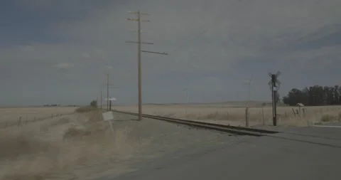 Front left driving plate - Little Honker Bay Road at Shiloh Road, Cordelia Stock-Footage 293108708