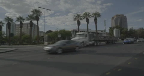 Front left driving plate - Paradise Road at Tony Bennett Way, Las Vegas Vídeo Stock 294190944