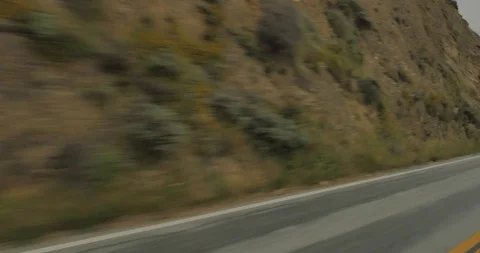 Front left driving plate - PCH Southbound at Big Sur Stockbeeldmateriaal 113848336