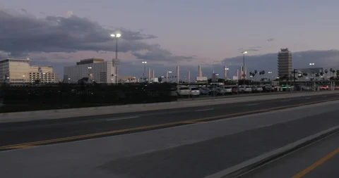 Front left driving plate - Sky Way at the ramp, LAX Stock Footage 113822373
