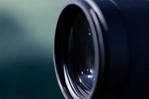 Front lens of a digital camera lens Stock Photos
