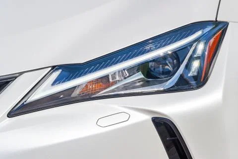 Front light of a car Stock Photos