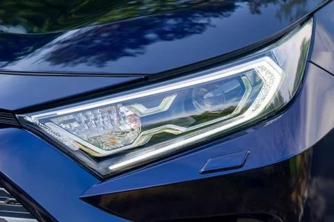 Front light of a car Foto stock