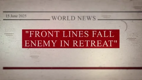 FRONT LINES FALL ENEMY IN RETREAT Stock Footage 319386718