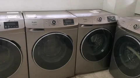 Front Load Washer and Dryer Stock Footage 162999843