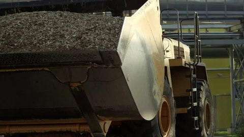 Front loader approaching on camera Stock Footage 71294681