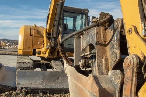 Front-loader-closeup Stockfoto's
