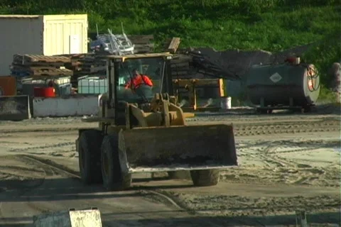 Front Loader on a Construction Site Видео 518321