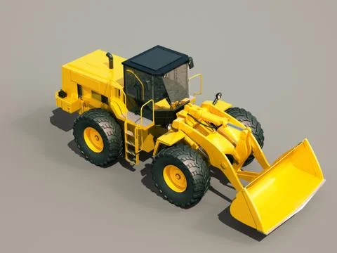 Front loader Stock Illustration