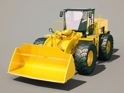 Front loader Stock Illustration