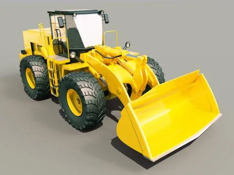 Front loader Stock Illustration