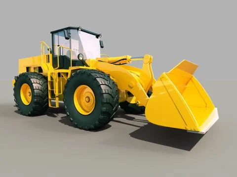 Front loader Stock Illustration