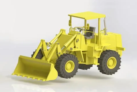 Front  loader Stock Illustration