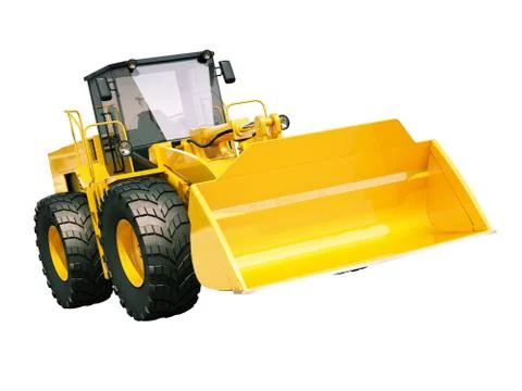 Front loader isolated Stock Illustration