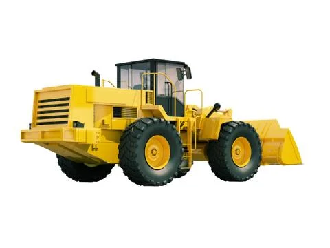 Front loader isolated Stock Illustration