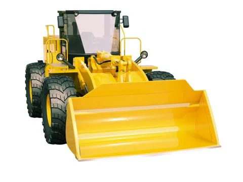 Front loader isolated Ilustração Stock