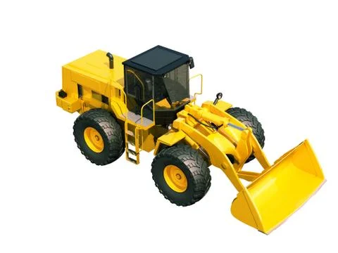 Front loader isolated Stock Illustration