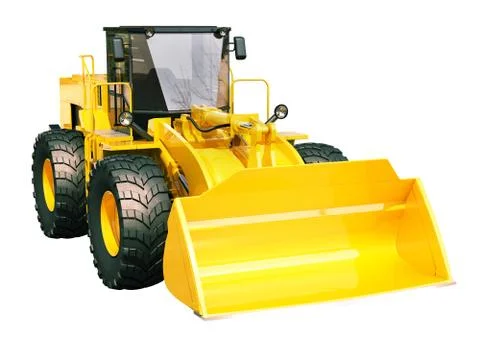 Front loader isolated Stock Illustration