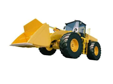 Front loader isolated Stock Illustration