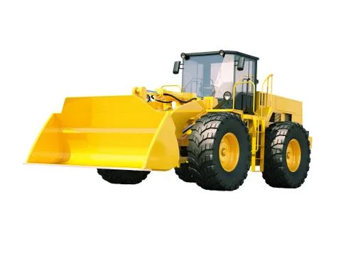 Front loader isolated Stock-Illustration