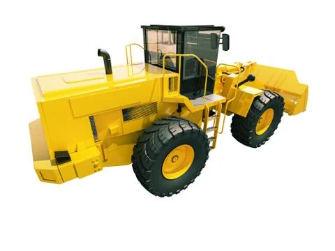 Front loader isolated Stock Illustration