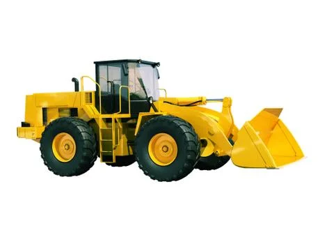 Front loader isolated Illustrazione stock