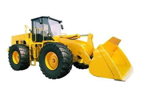 Front loader isolated Stock Illustration