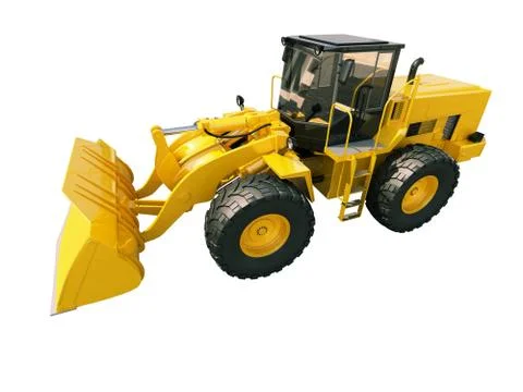 Front loader isolated Stock Illustration