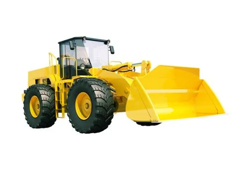 Front loader isolated Stock Illustration