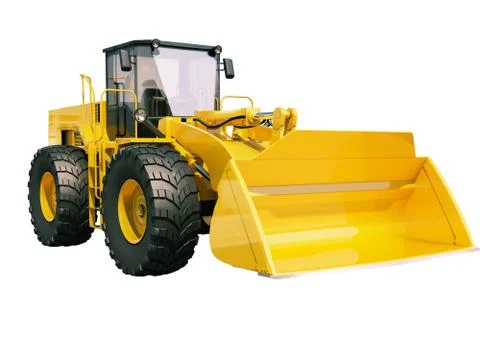 Front loader isolated Stock Illustration