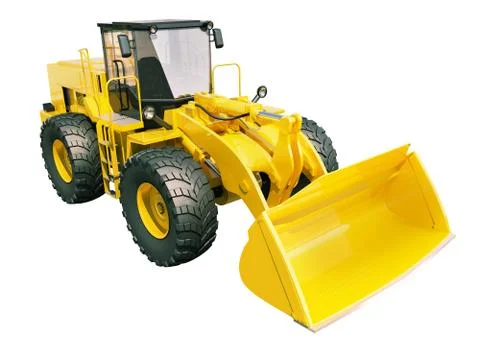 Front loader isolated Stock Illustration