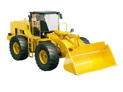 Front loader isolated Stock Illustration