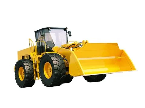 Front loader isolated Stock Illustration