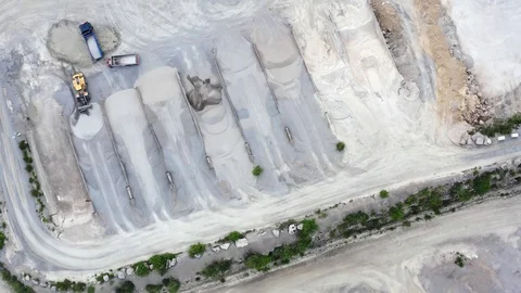 Front loader working in quarry Stock Footage 110628967